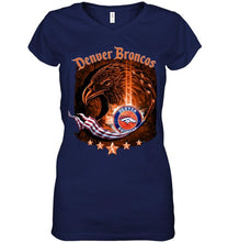 Load image into Gallery viewer, denver broncos eagle american flag shirt