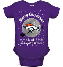 Load image into Gallery viewer, Denver Broncos Merry Christmas to all and to all a Bronco fan shirt