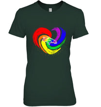 Load image into Gallery viewer, Denver Broncos lgbt tornado heart shirt