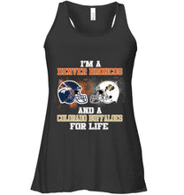 Load image into Gallery viewer, i'm a Denver Bronco and a Colorado Buffaloe for life shirt