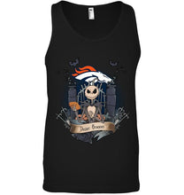 Load image into Gallery viewer, Denver Broncos Jack Skellington shirt