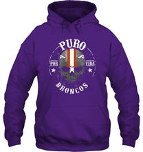 Load image into Gallery viewer, Puro Denver Broncos por vida fan shirt