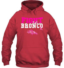 Load image into Gallery viewer, Fight like a Bronco Denver Broncos br east cancer support fan shirt
