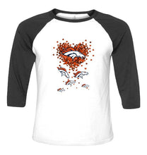 Load image into Gallery viewer, Denver Broncos tiny hearts shape shirt