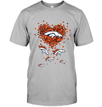 Load image into Gallery viewer, Denver Broncos tiny hearts shape shirt