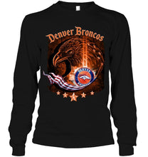 Load image into Gallery viewer, denver broncos eagle american flag shirt