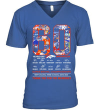 Load image into Gallery viewer, 60 years of Denver Broncos thank you for the memories shirt