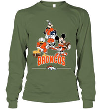 Load image into Gallery viewer, Denver Broncos mickey donald goofy fan shirt