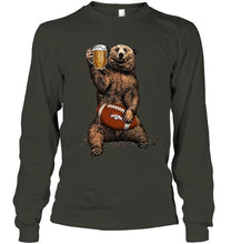 Load image into Gallery viewer, Denver Broncos Beer drinking bear shirt