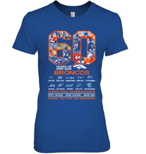 Load image into Gallery viewer, 60 years of denver broncos signed shirt
