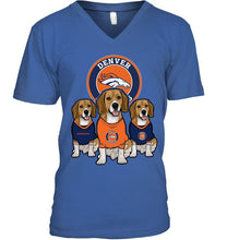Load image into Gallery viewer, Denver Broncos Beagles fan shirt