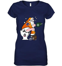 Load image into Gallery viewer, Santa Boise State Broncos in bathroom shirt