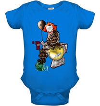 Load image into Gallery viewer, IT Western Michigan Broncos in toilet halloween hoodie