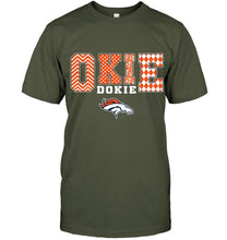 Load image into Gallery viewer, Okie dokie Denver Broncos fan shirt
