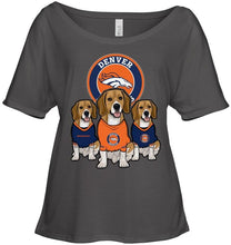 Load image into Gallery viewer, Denver Broncos Beagles fan shirt