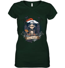 Load image into Gallery viewer, Denver Broncos Jack Skellington shirt