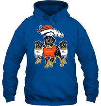 Load image into Gallery viewer, Denver Broncos Rottweilers fan hoodie