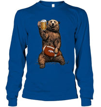 Load image into Gallery viewer, Denver Broncos Beer drinking bear shirt