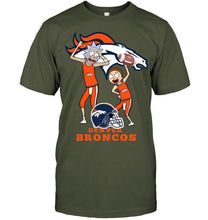 Load image into Gallery viewer, Denver Broncos Rick and morty fan shirt