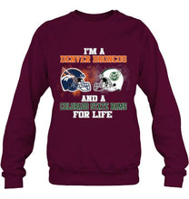 Load image into Gallery viewer, i'm a Denver Bronco and a Colorado State Ram for life shirt