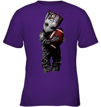 Load image into Gallery viewer, baby groot loves Denver Broncos shirt