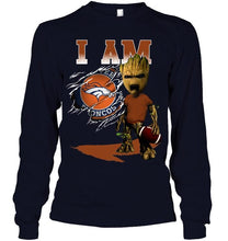 Load image into Gallery viewer, I am Denver Broncos groot shirt