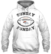 Load image into Gallery viewer, Sunday funday Denver Broncos lover shirt