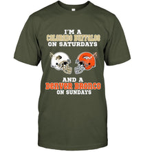 Load image into Gallery viewer, I'm Colorado Buffaloe on saturdays and Denver Bronco on sundays shirt
