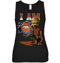 Load image into Gallery viewer, I am Denver Broncos groot shirt