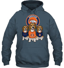 Load image into Gallery viewer, Denver Broncos Beagles fan shirt