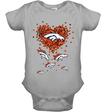 Load image into Gallery viewer, Denver Broncos tiny hearts shape shirt