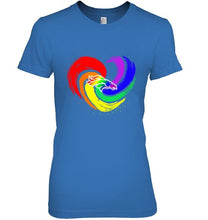 Load image into Gallery viewer, Denver Broncos lgbt tornado heart shirt