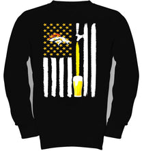 Load image into Gallery viewer, Denver Broncos Beer american flag shirt