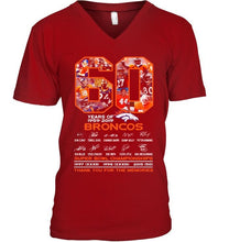 Load image into Gallery viewer, 60 years of denver broncos signed shirt