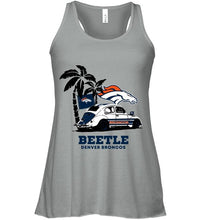 Load image into Gallery viewer, Beetle Denver Broncos on beach shirt