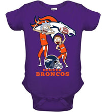 Load image into Gallery viewer, Denver Broncos Rick and morty fan shirt