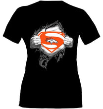 Load image into Gallery viewer, Denver Broncos Superman Ripped shirt