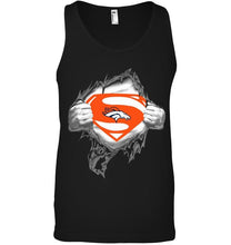 Load image into Gallery viewer, Denver Broncos Superman Ripped shirt