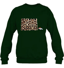 Load image into Gallery viewer, Denver Broncos panther pattern state map shirt