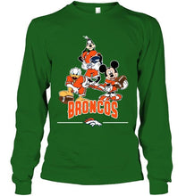 Load image into Gallery viewer, Denver Broncos mickey donald goofy fan shirt