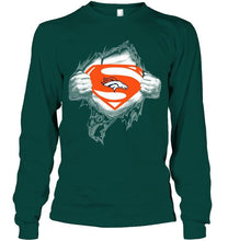 Load image into Gallery viewer, Denver Broncos Superman Ripped shirt