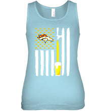 Load image into Gallery viewer, Denver Broncos Beer american flag shirt