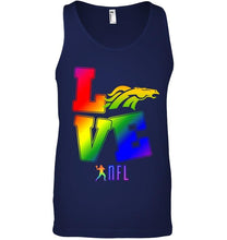 Load image into Gallery viewer, Love Denver Broncos lgbt NFL shirt