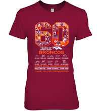 Load image into Gallery viewer, 60 years of denver broncos signed shirt