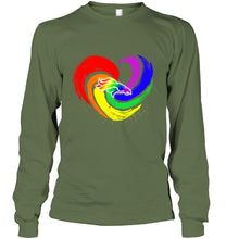 Load image into Gallery viewer, Denver Broncos lgbt tornado heart shirt