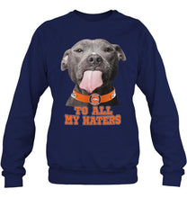 Load image into Gallery viewer, Denver Broncos to all my haters pitbull shirt
