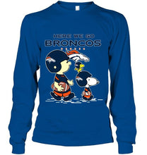 Load image into Gallery viewer, Here we go Denver Broncos snoopy shirt