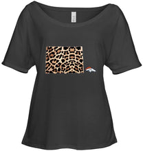 Load image into Gallery viewer, Denver Broncos panther pattern state map shirt