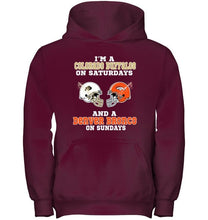 Load image into Gallery viewer, I'm Colorado Buffaloe on saturdays and Denver Bronco on sundays shirt