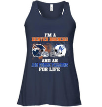 Load image into Gallery viewer, i'm a Denver Bronco and an Air Force Falcon for life shirt